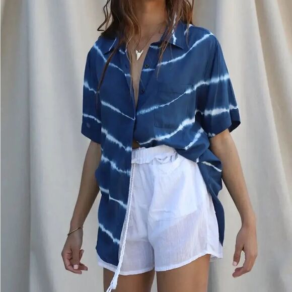 Jen's Pirate Booty x Free People Tropics Kapalua Shirt XS - Picture 2 of 12